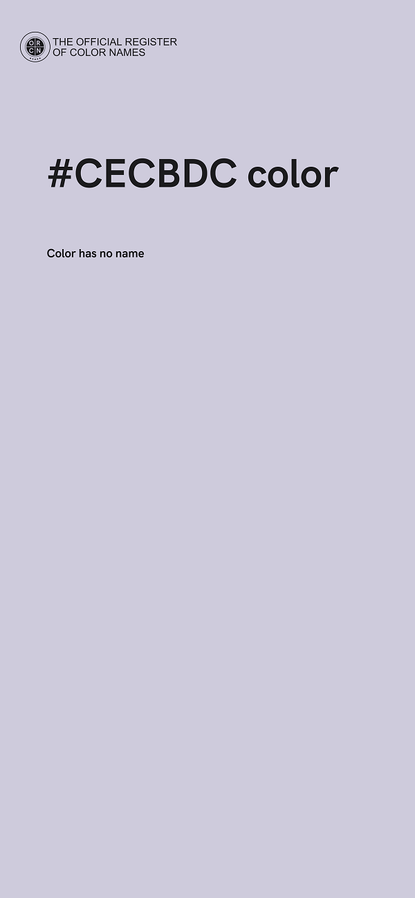 #CECBDC color image