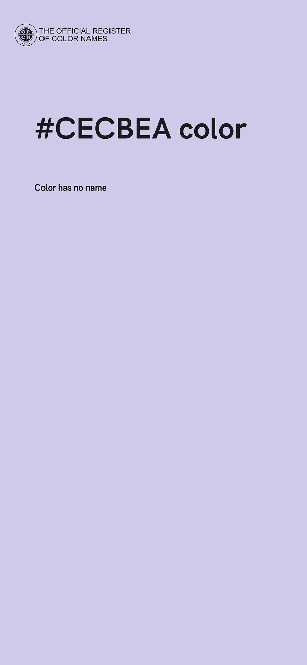 #CECBEA color image