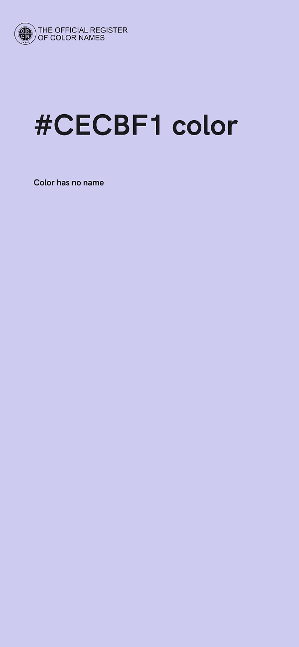 #CECBF1 color image