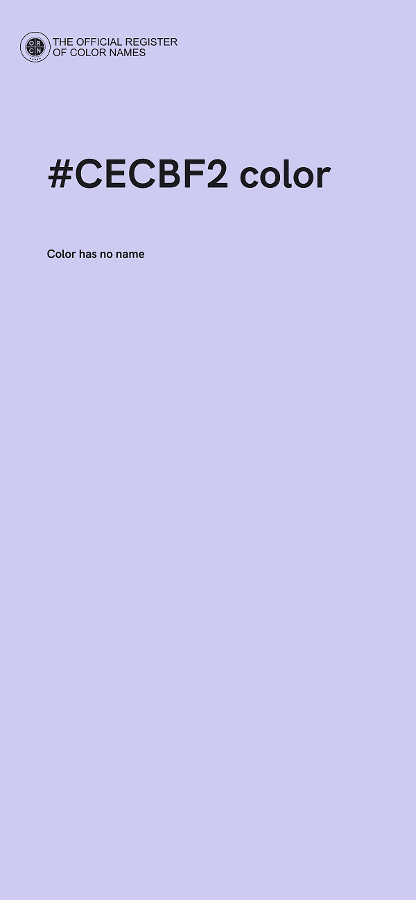 #CECBF2 color image