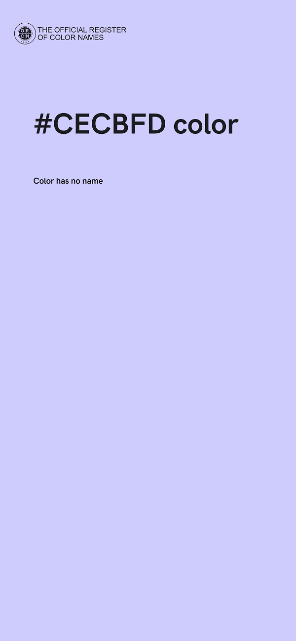 #CECBFD color image