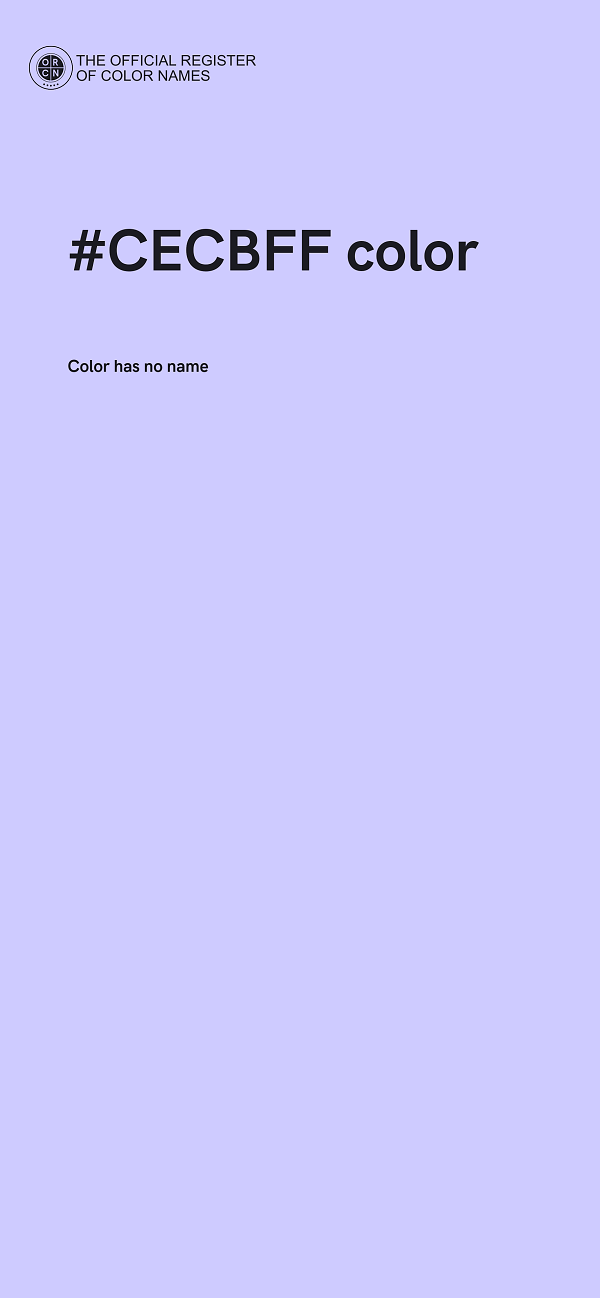 #CECBFF color image