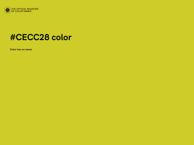 #CECC28 color image