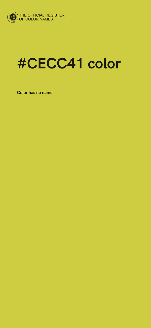 #CECC41 color image