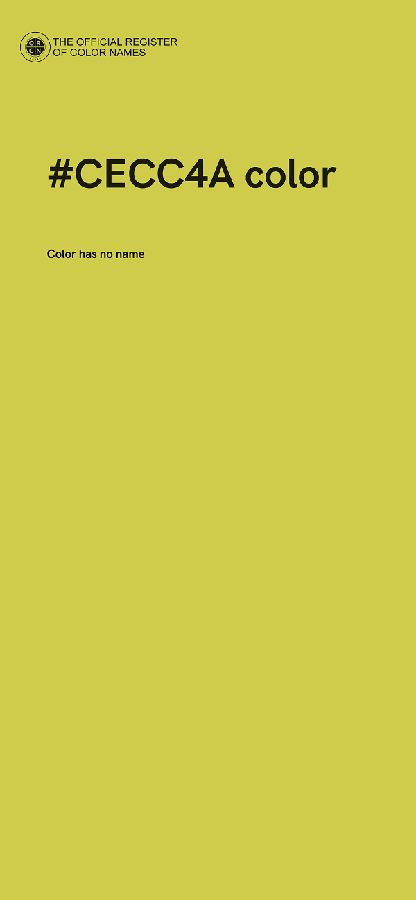 #CECC4A color image