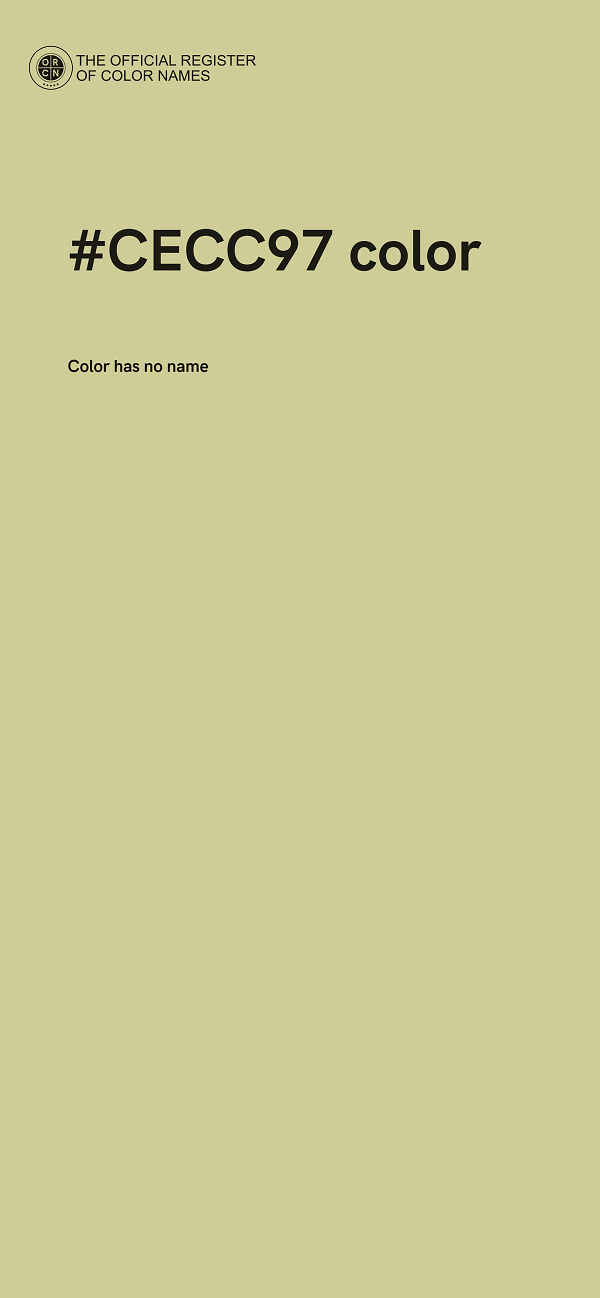 #CECC97 color image