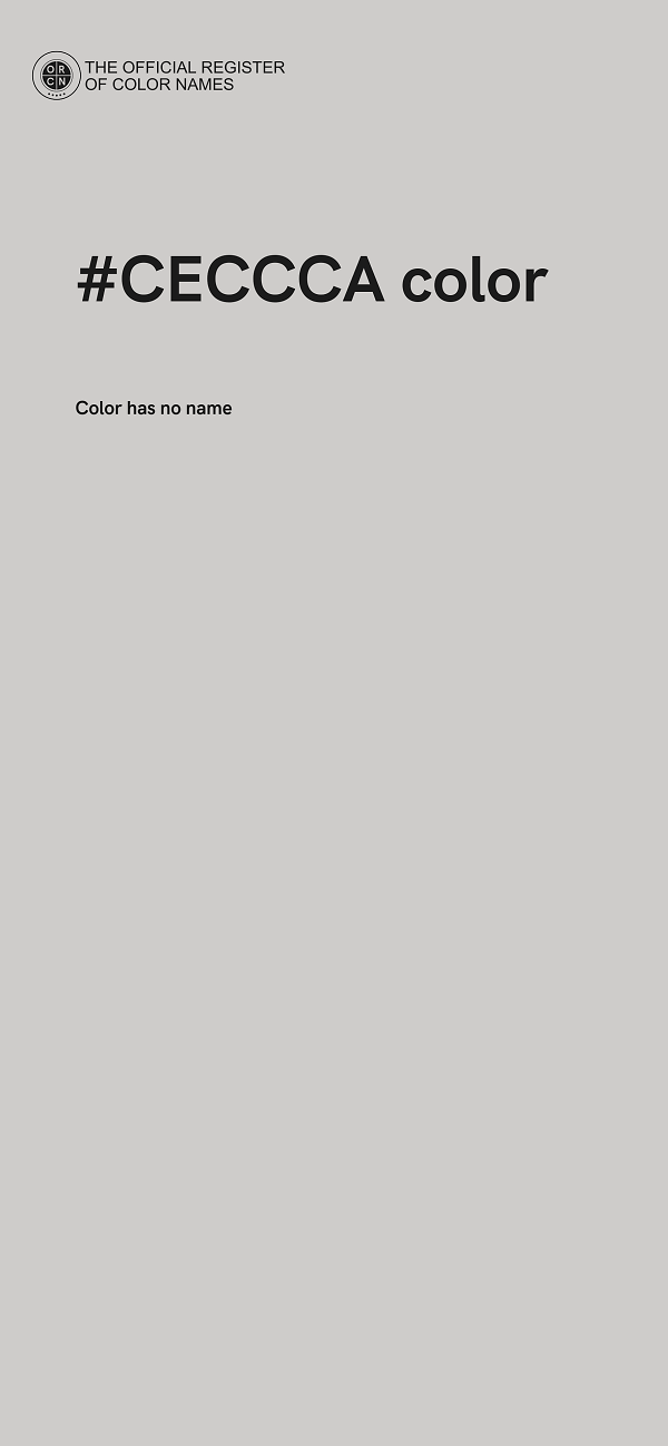 #CECCCA color image