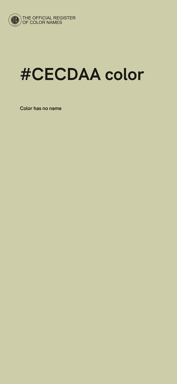 #CECDAA color image