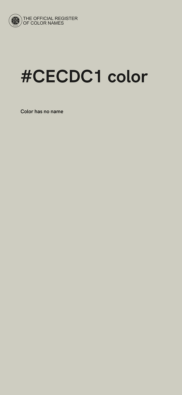#CECDC1 color image
