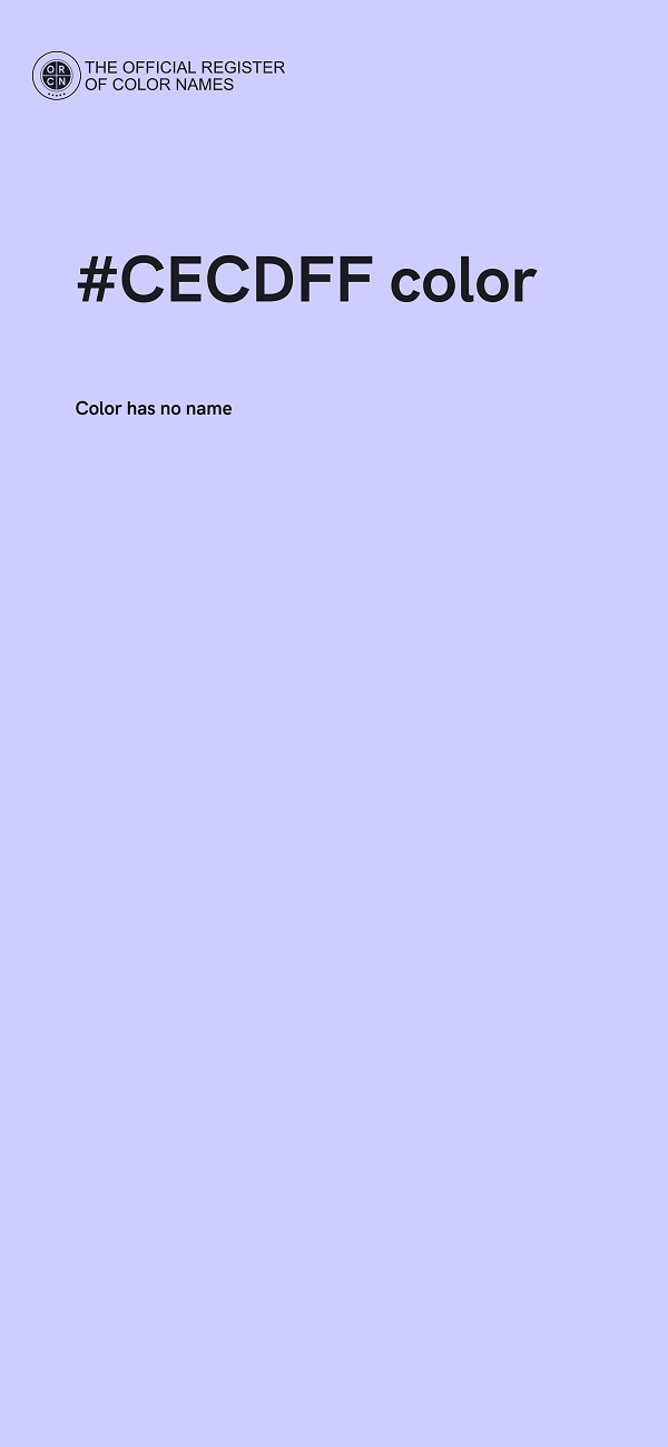 #CECDFF color image