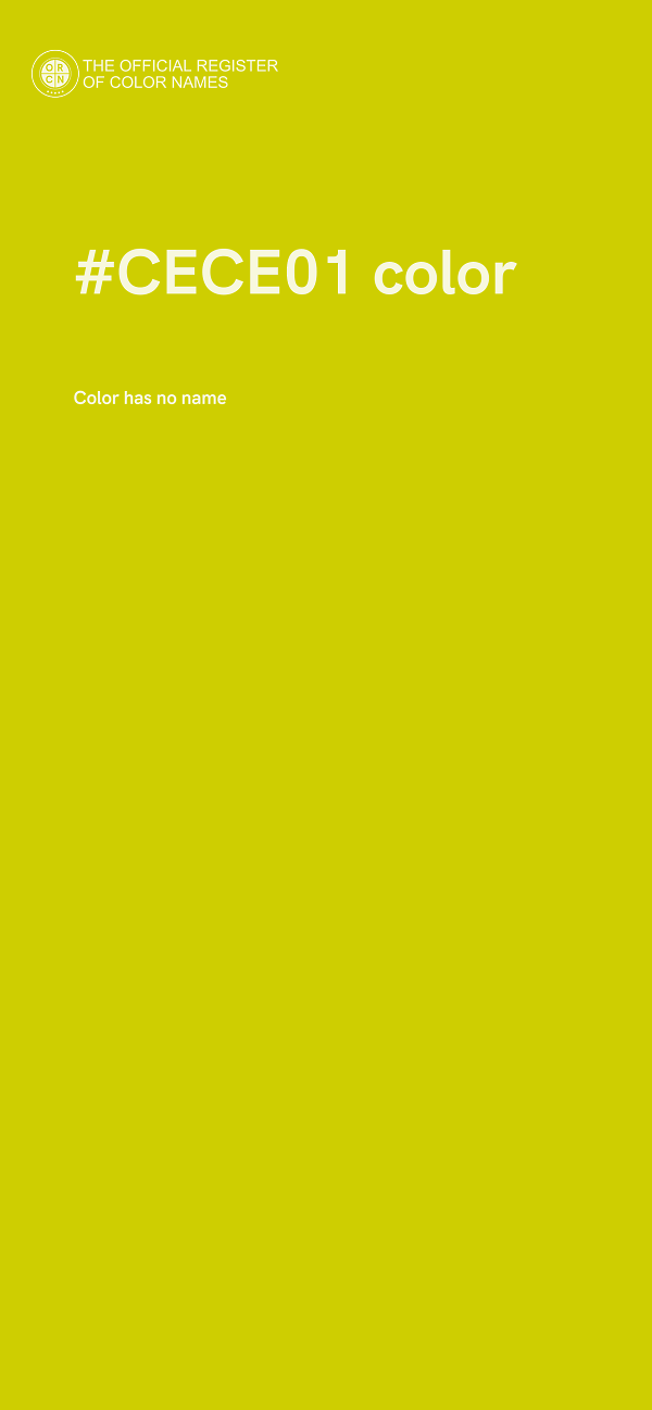 #CECE01 color image