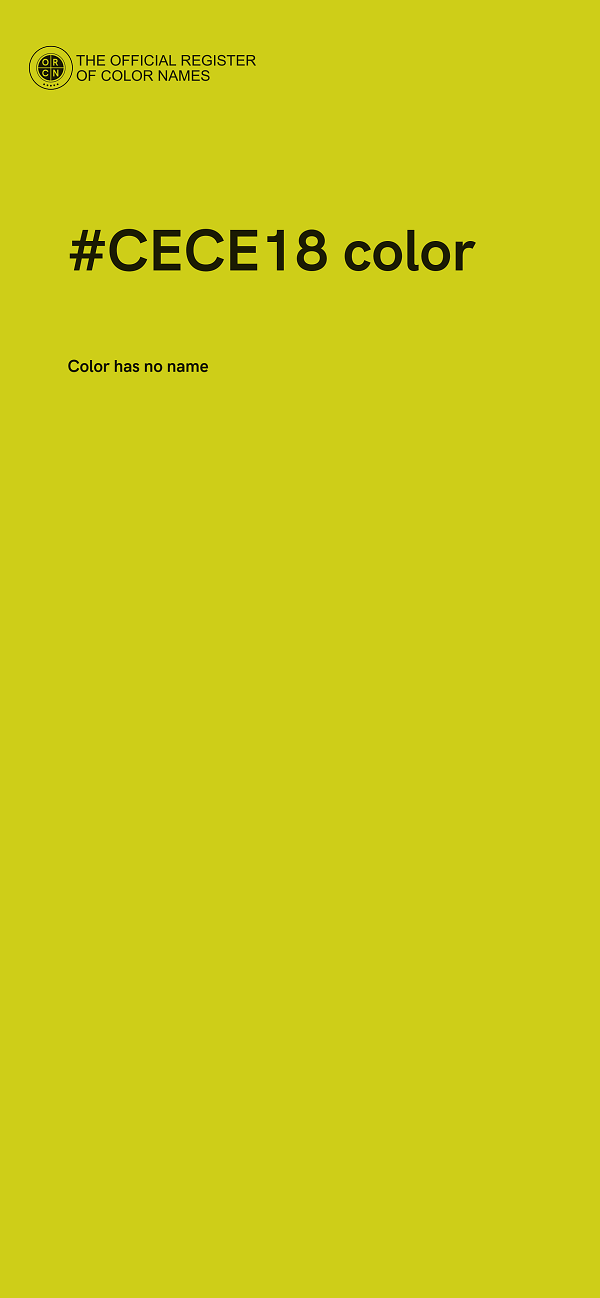 #CECE18 color image