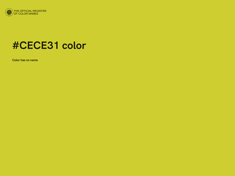 #CECE31 color image