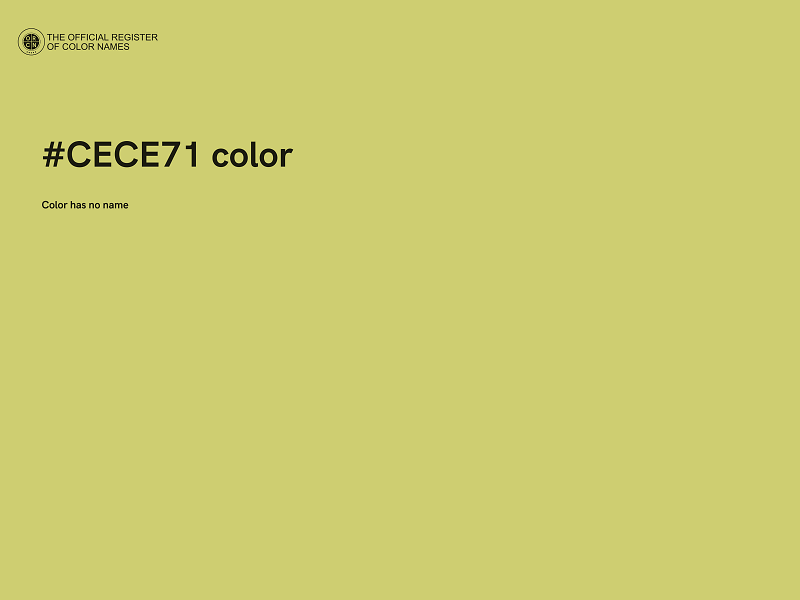 #CECE71 color image