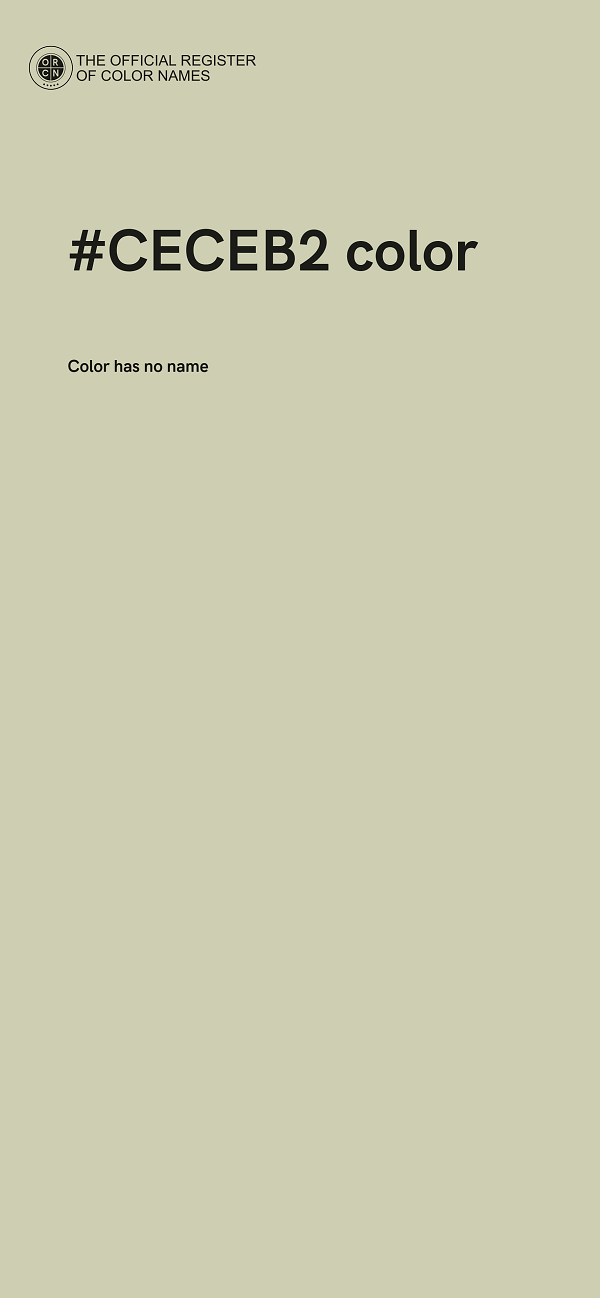 #CECEB2 color image