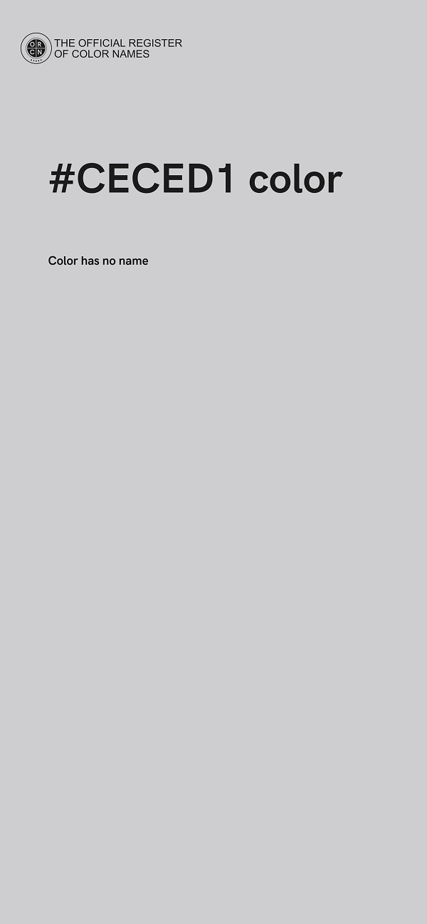#CECED1 color image