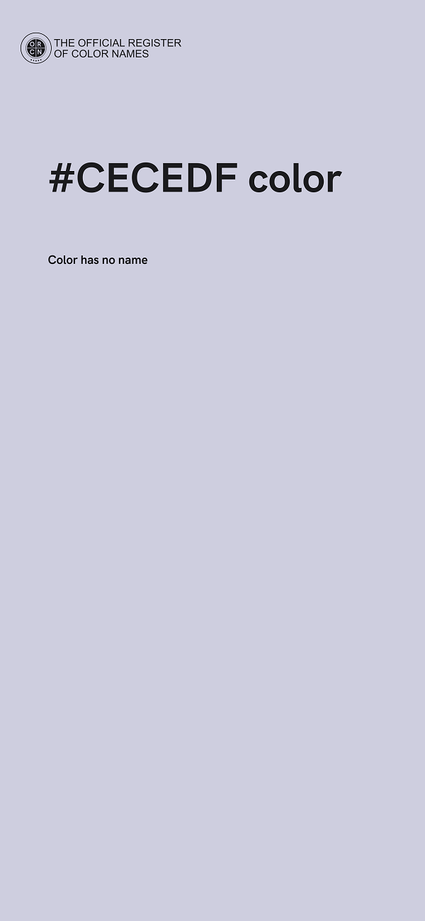 #CECEDF color image
