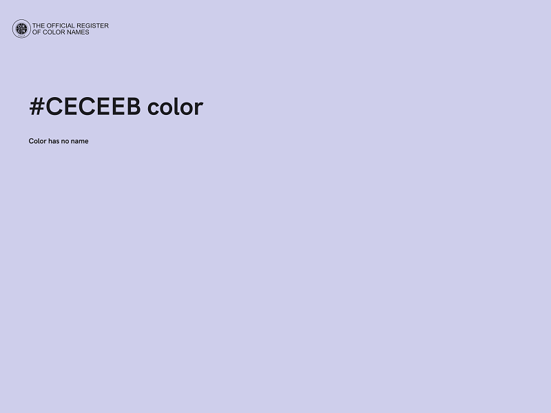 #CECEEB color image