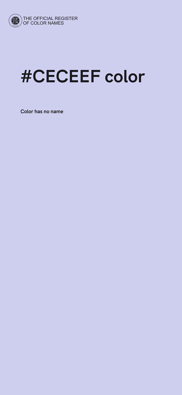 #CECEEF color image
