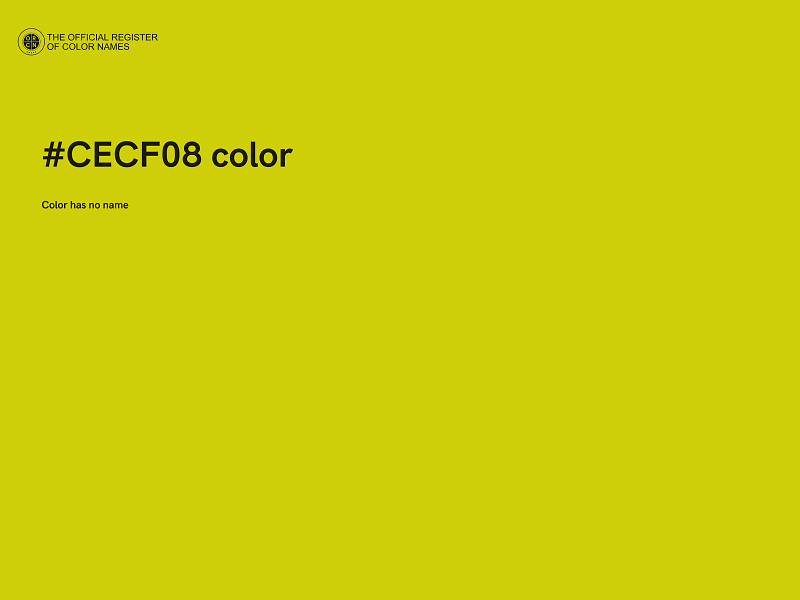 #CECF08 color image