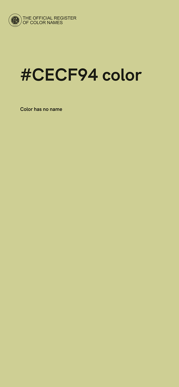 #CECF94 color image