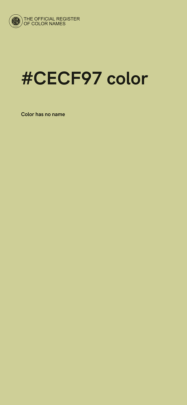 #CECF97 color image