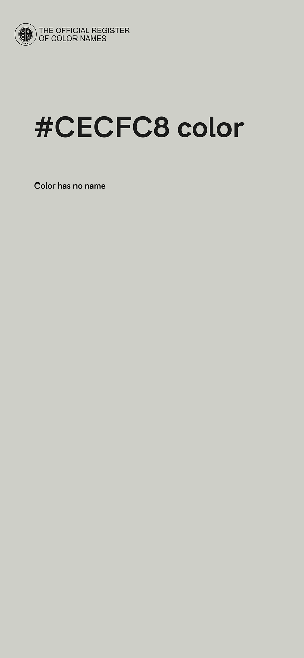 #CECFC8 color image
