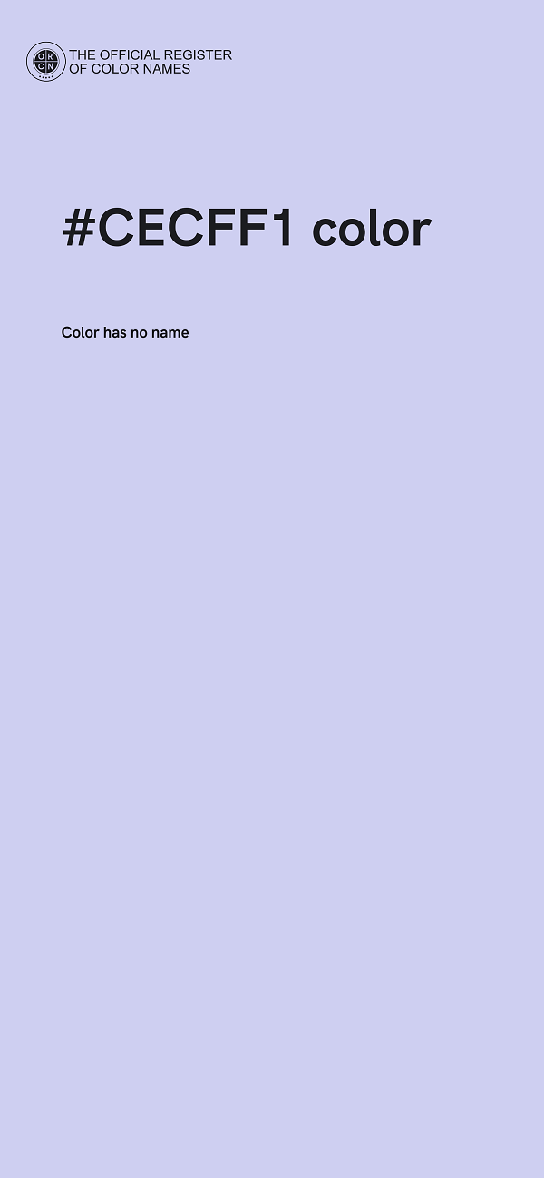 #CECFF1 color image