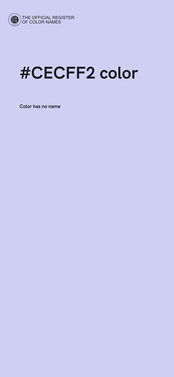 #CECFF2 color image