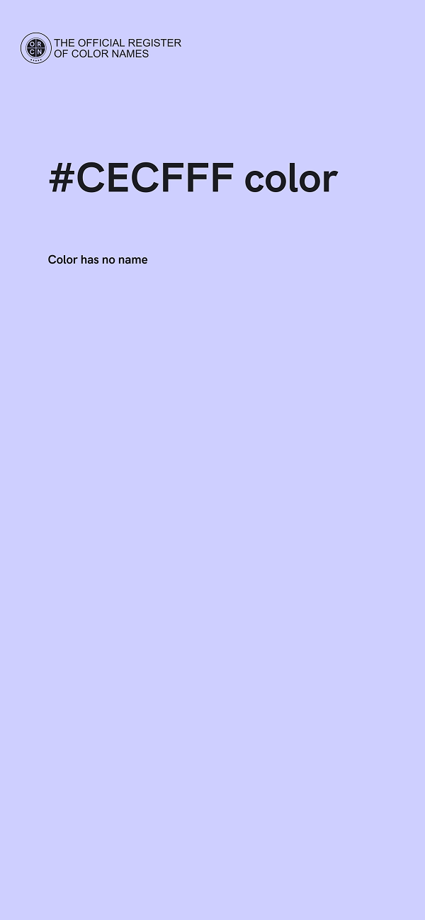 #CECFFF color image