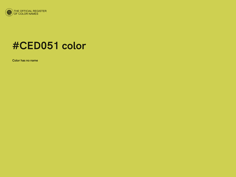 #CED051 color image