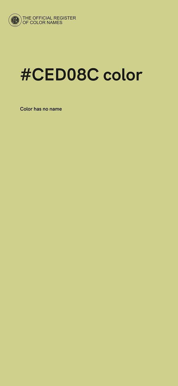 #CED08C color image