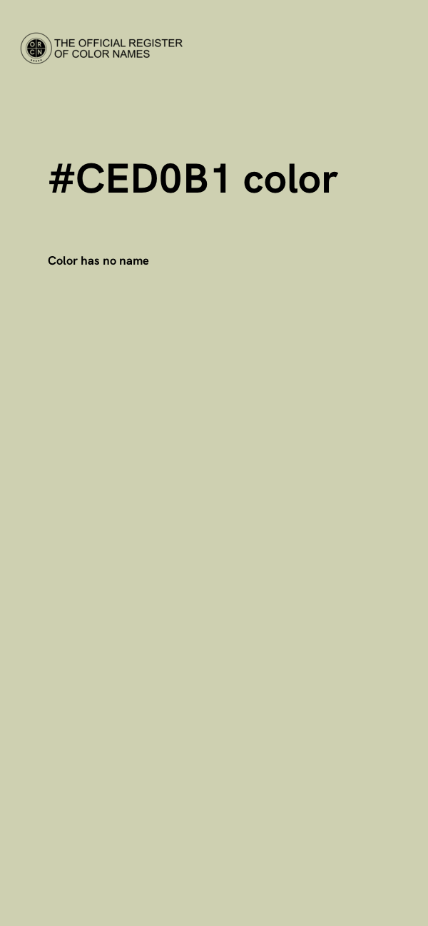 #CED0B1 color image