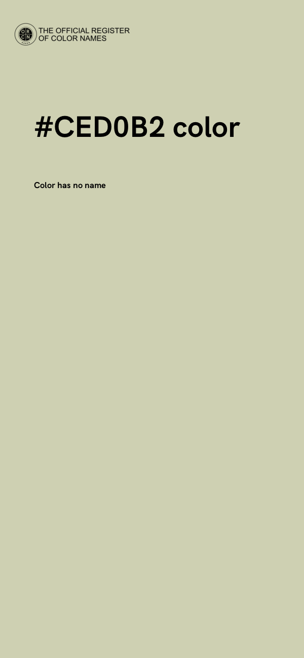 #CED0B2 color image