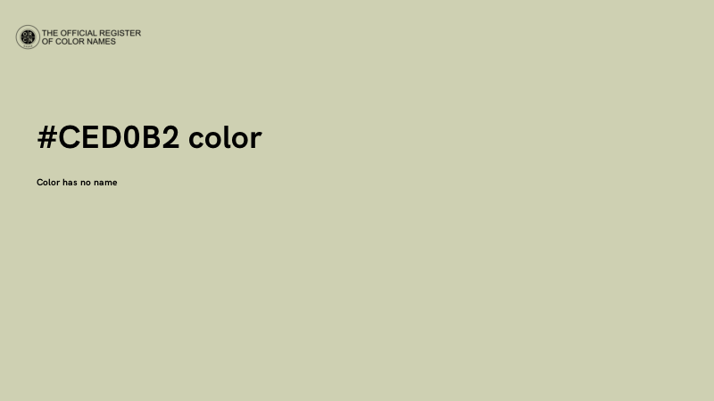 #CED0B2 color image