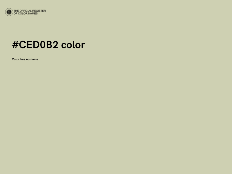 #CED0B2 color image