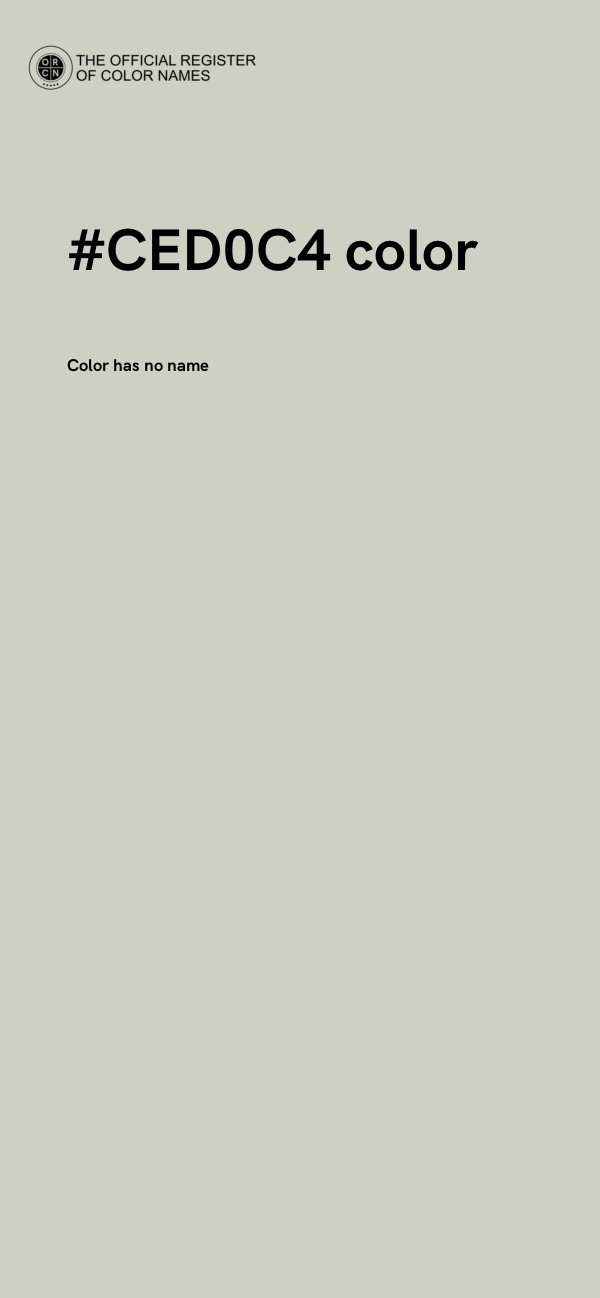 #CED0C4 color image