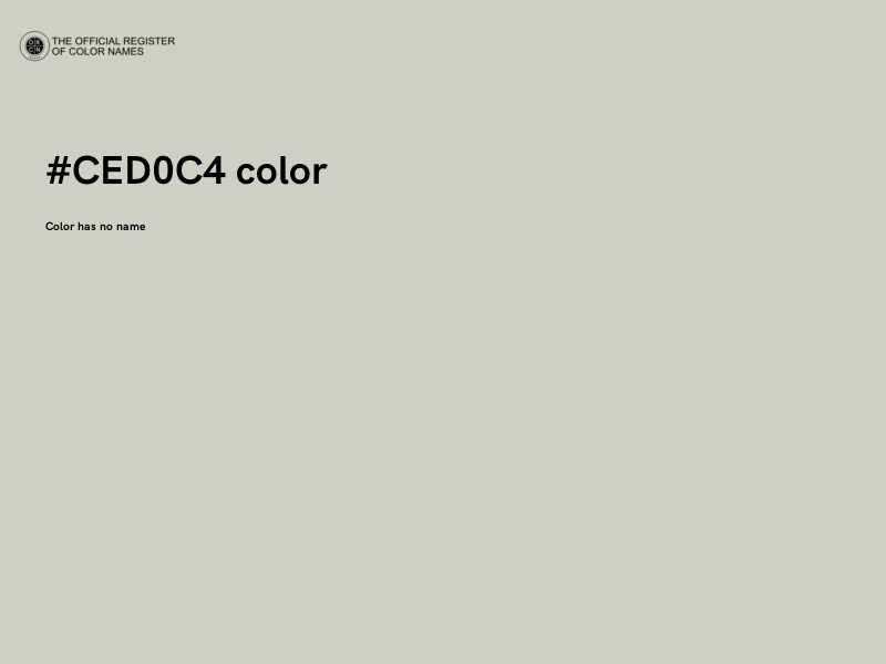 #CED0C4 color image