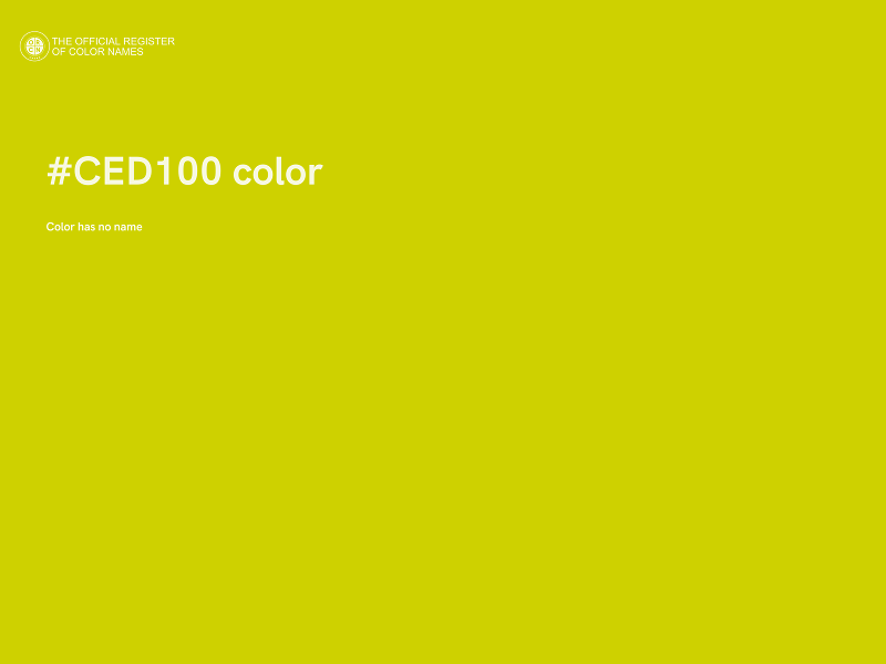 #CED100 color image