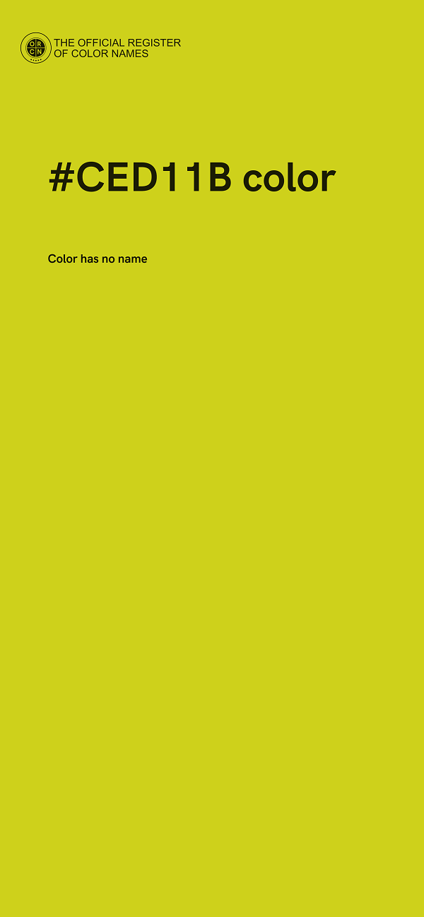 #CED11B color image