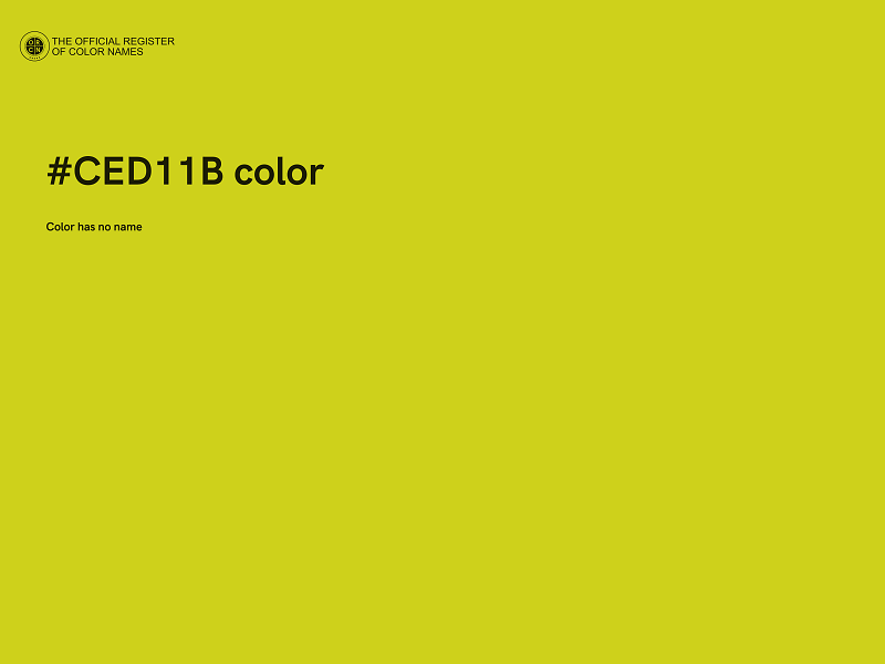 #CED11B color image