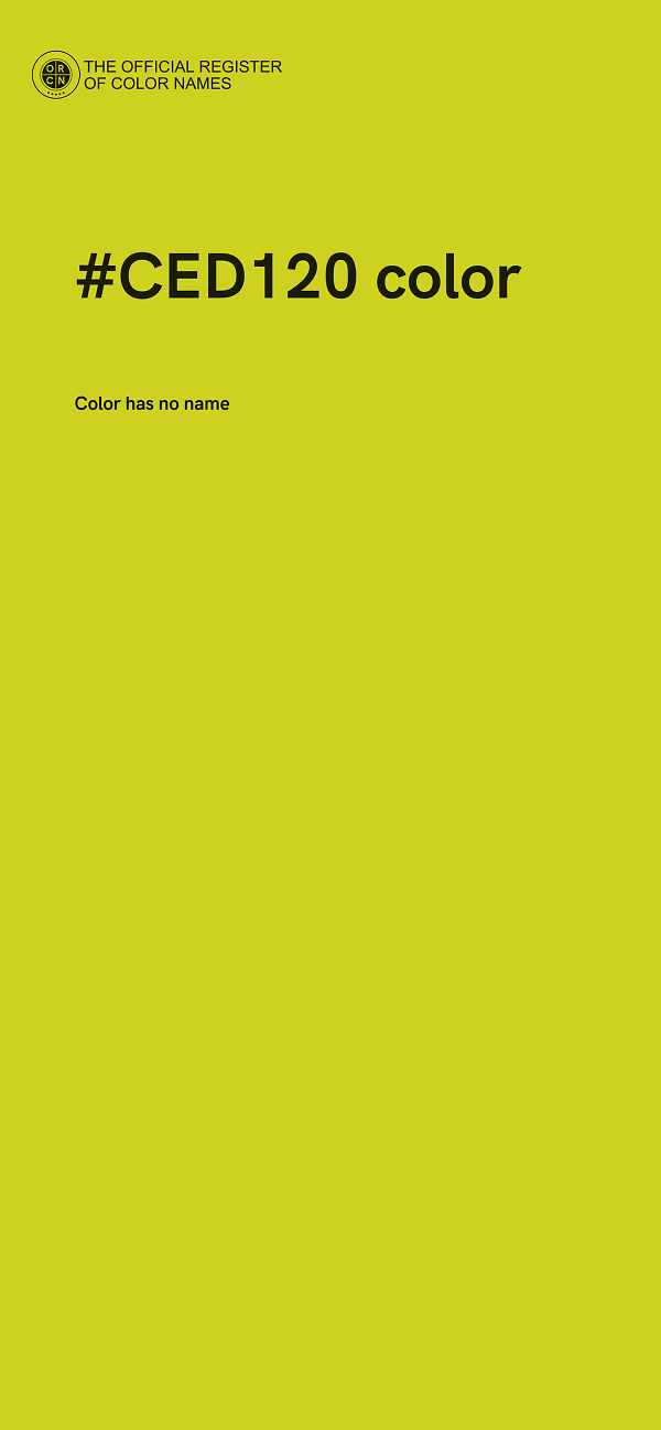 #CED120 color image