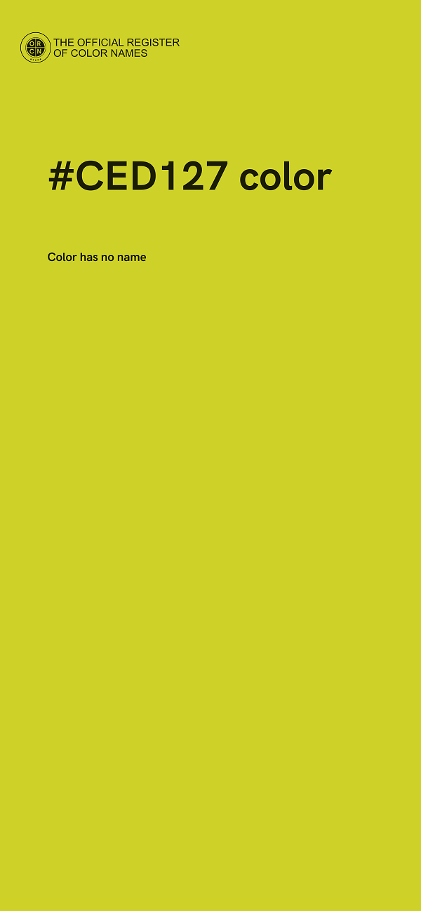 #CED127 color image
