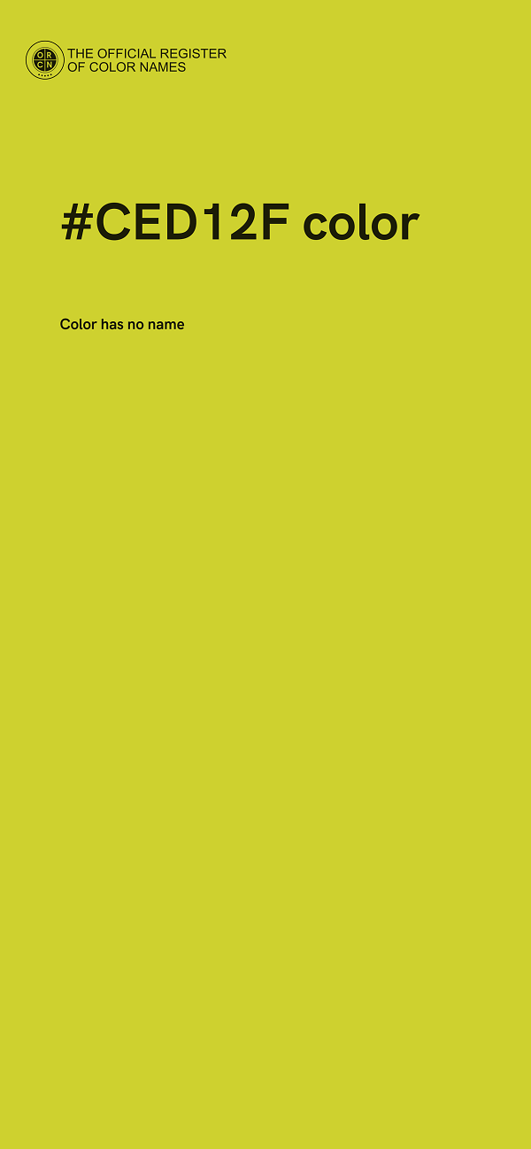#CED12F color image