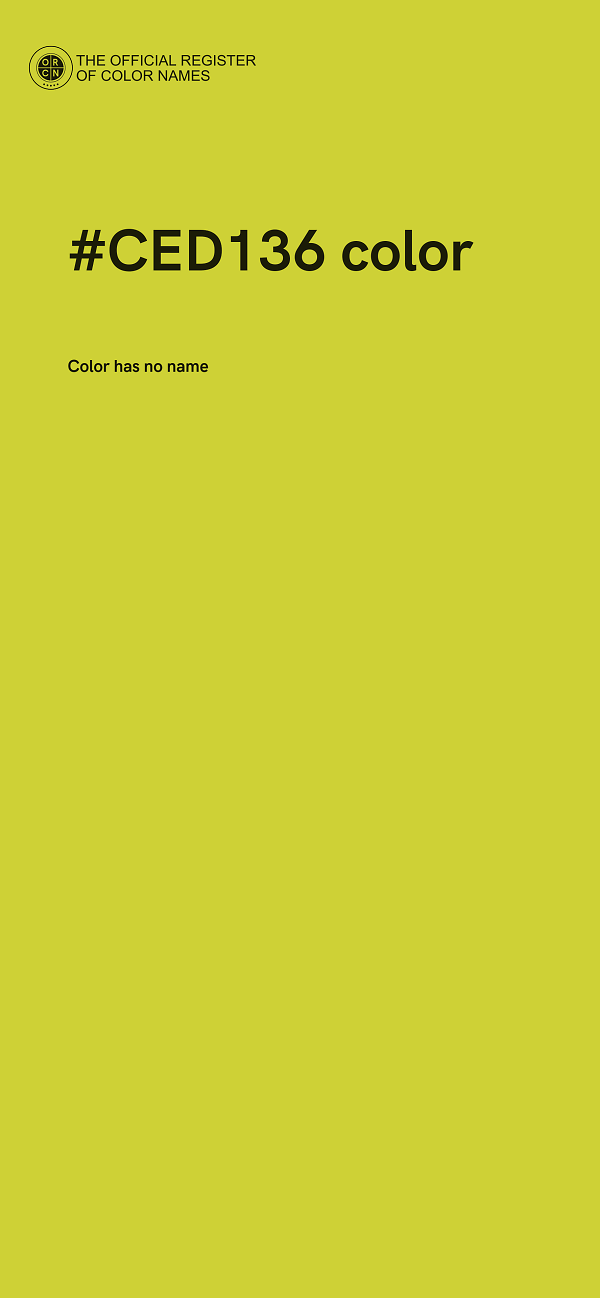 #CED136 color image