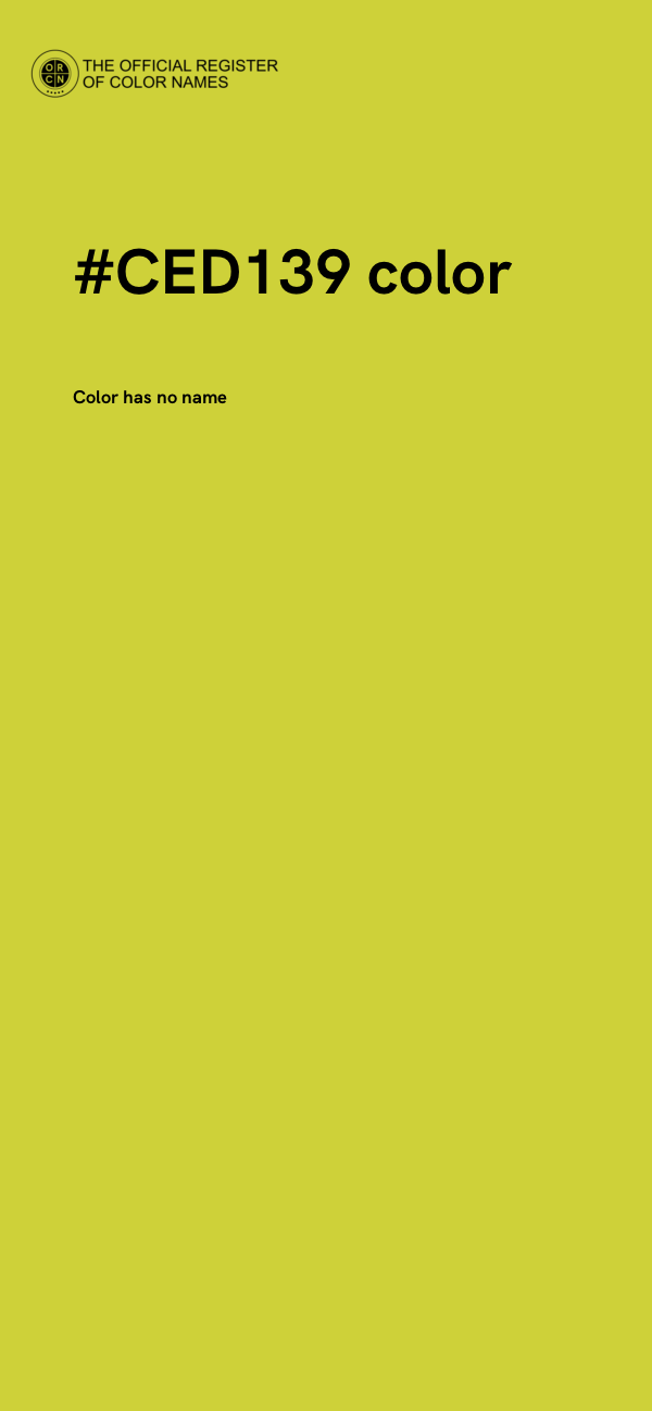 #CED139 color image