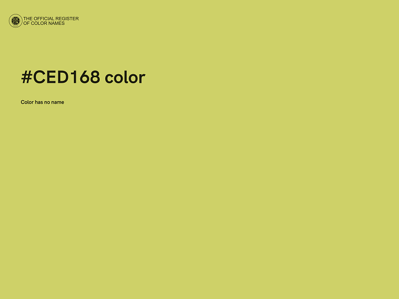 #CED168 color image