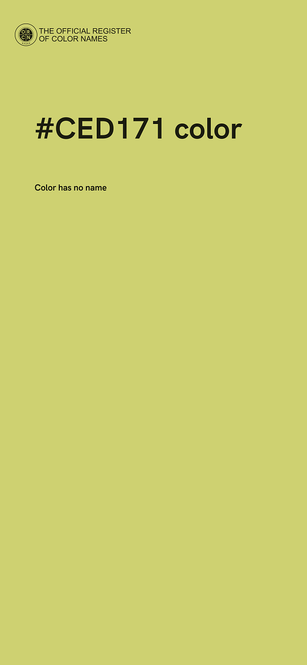 #CED171 color image