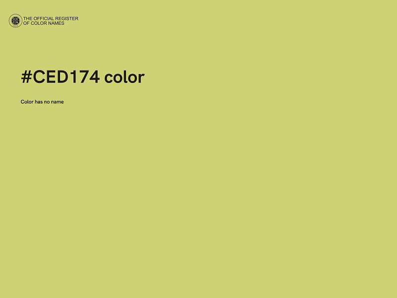 #CED174 color image