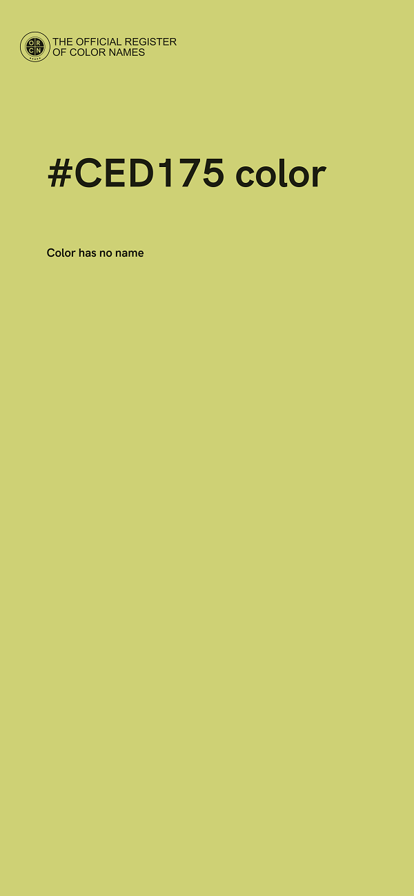 #CED175 color image